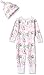 Burt's Bees Baby Baby Organic Coverall, Succulent Flowers Ruffle Butt, Newborn