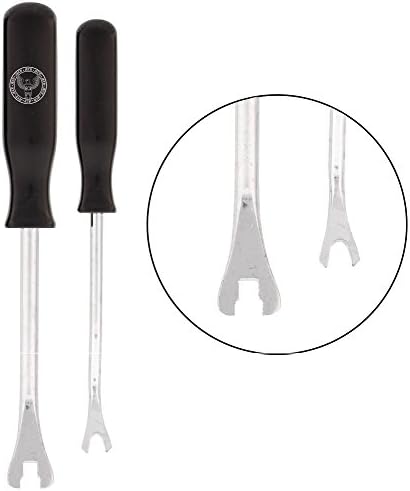 Trim Panel and Plastic Fastener Removal Tool - Car Door Trim and Upholstery Molding Panel Remover - Auto Pry Clip Tools Set - Reduces Damage to Panels and Loss of Clips - Easily Removes Fasteners