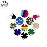 YPS 10 Pairs Multi Style Nipple Cover Satin Pasties Disposable Breast Petals