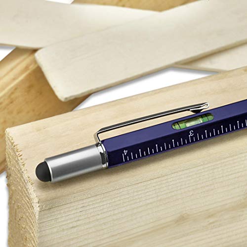 Screwdriver Pen Pocket Multi Tool Kit 6 in 1 - (2 Pack) Multi-Functional DIY Tool Set with Screwdriver, Stylus, Level Tool, Screwdriver Set & Tool Ruler with Phillips Flathead Bit - Perfect Mens Gift - Thumbnail 2