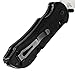 Tactical Triage 917 Manual Open Folding Knife with Glass Breaker and Rescue Hook Made in USA, Drop-Point Blade, Plain Edge, Satin Finish, Black Handle