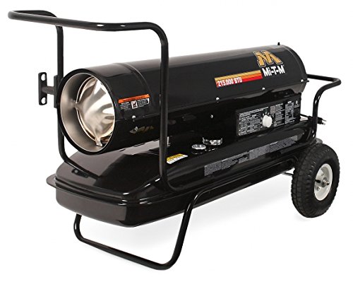 Mi-T-M MH-0215-0M10 Kerosene Forced Air Space Heater, 215000 BTU