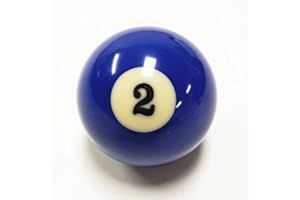 Sinsilvie Replacement Pool Ball，Replacement Eight Ball, 2-1/4" Regulation Size Billiard, Regulation Weight，15 Object Balls