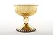 Koyal Wholesale 4.5-Inch Antique Gold Glass Compote Bowl Pedestal Flower Bowl Centerpiece