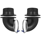 4" Dust Separator Cyclone Kit for Barrels, Trash Cans, Buckets or Custom Built Containers, Large Debris Falls To The Bottom Of The Can While Dust Flows To The Dust Collector