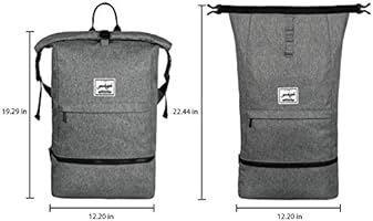 waterproof backpack with shoe compartment
