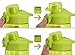 Bonison 34 OZ Wide Mouth Sports Water Bottle Flip Top Lid with Handle, Leak Proof, Bpa Free, Various Capacity. Perfect for Travel Yoga Running Outdoor Cycling Hiking Or Camping. Green