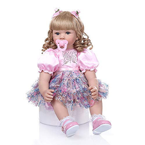 Zero Pam Realistic Looking Reborn Toddler Girls Soft Silicone 24 Inch Lifelike Reborn Baby Doll