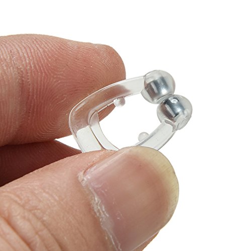 Stingna Silicone Magnetic Anti Snore Stop Snoring Nose Clip Sleep Tray Sleeping Aid Apnea Guard Night Device with Case (a)
