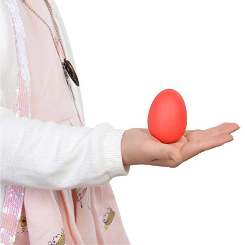 Kabi 20pcs Shaker Eggs Plastic Musical Egg Shaker with 4 Colors Kids Maracas Egg Percussion Toys