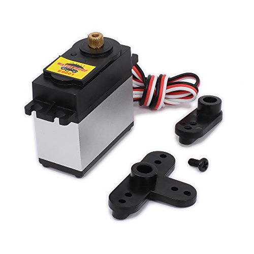 9kg High Torque Throttle Steering Gear Servo with Servo Arms For 1/8 1/10 Scale RC Car/Boat/Plane Buggy Truck HSP HPI Wltoys Himoto Redcat Tamiya