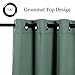 MYSKY HOME Solid Grommet top Thermal Insulated Window Blackout Curtains, 52 x 63 Inch, Teal, 1 Panel