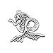 10pcs Vintage Silver Metal Little Mermaid with Tail Jewelry Pendant Charms Jewelry accessories