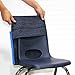 ECR4Kids Classroom Seat Companion with Name Tag Slot, Kids School Supply Chair Pocket Organizer for Classroom/Daycare/Homeschool, Large