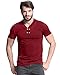 MODCHOK Men's Short Sleeve Henley Shirts Casual Tops T With Button