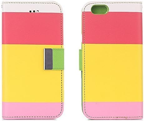 2017 iPhone 8 Stand Case,EFUS Screen Protective with Cards Slots Cash Holder Magnetic Smart Color Stand Cover Flip Card Holder Wallet Case for 4.7 Inch iPhone 8(iPhone 8, A04)