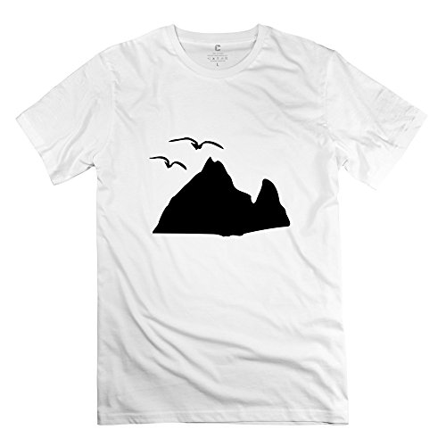 HLH Men's Island Seagulls Cotton T Shirt White XS