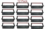 12 PACK SP-700 Ribbon Ink Cartridge Quality BLACK and RED Compatible with STAR Printer RC-700BR, SP700, 712, 742