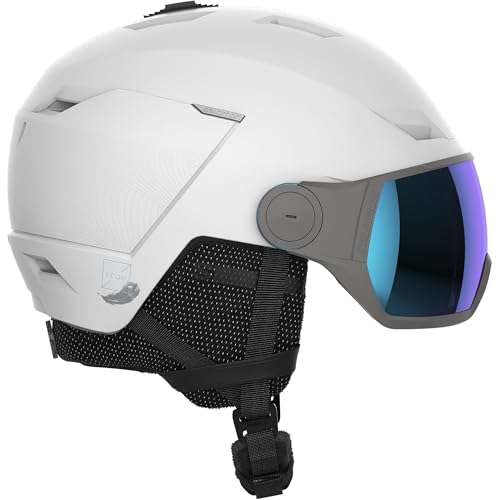 Salomon ICON LT VISOR casco, casco de esquí y snowboard para niños para snowboard, seguridad en montaña y deportes outdoor