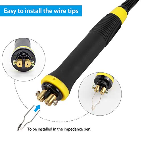 Wood Burning Machine Kit 20 Tips, Dual Pen 110V 50W Pyrography Machine, Digital Temperature