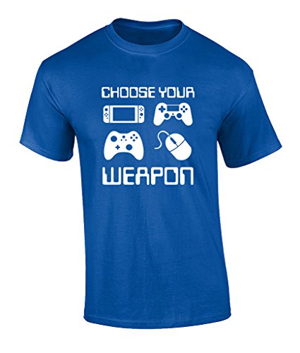 Trenz Shirt Company Choose Your Weapon Video Game Controller Graphic T-shirt-Royal-6xl