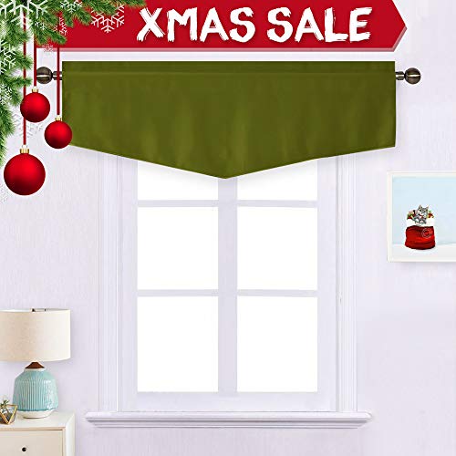 Nicetown Fresh Green Kitchen Ascot Valance Black