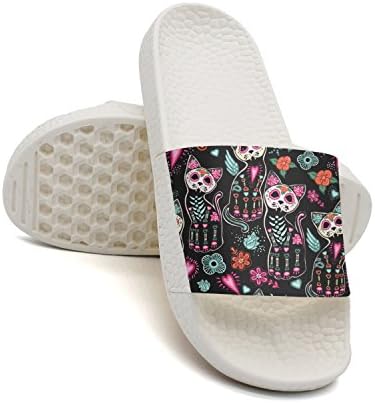 Cat Skull2 Men's Sandal Low Top Cute White