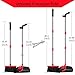 UDAODFA Premium Broom and Dustpan Set with Long Handle, Self-Cleaning Broom Bristles Ideal for Kitchen, Home and Lobby Broom and Dustpan Combo (Orange)