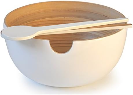 Ekobo Miro talheres de Salada White/Natural