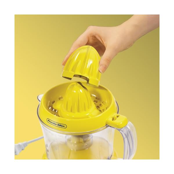 Proctor Silex Alex's Lemonade Stand Citrus Juicer Machine and Squeezer (66331), 34 Oz, Yellow - Image 3