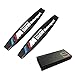 S-WEKA 2pcs Metal ///M Emblem Badge Sticker Motorsport Power for BMW X3 X5 E90 E53 Series metal 3D stereo labeling(2Pcs Black)