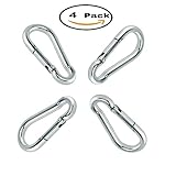 Outdoor Sport 80mm x 8mm Zinc-Galvanized Steel Carabiner Snap Link Hook - 3-1/4