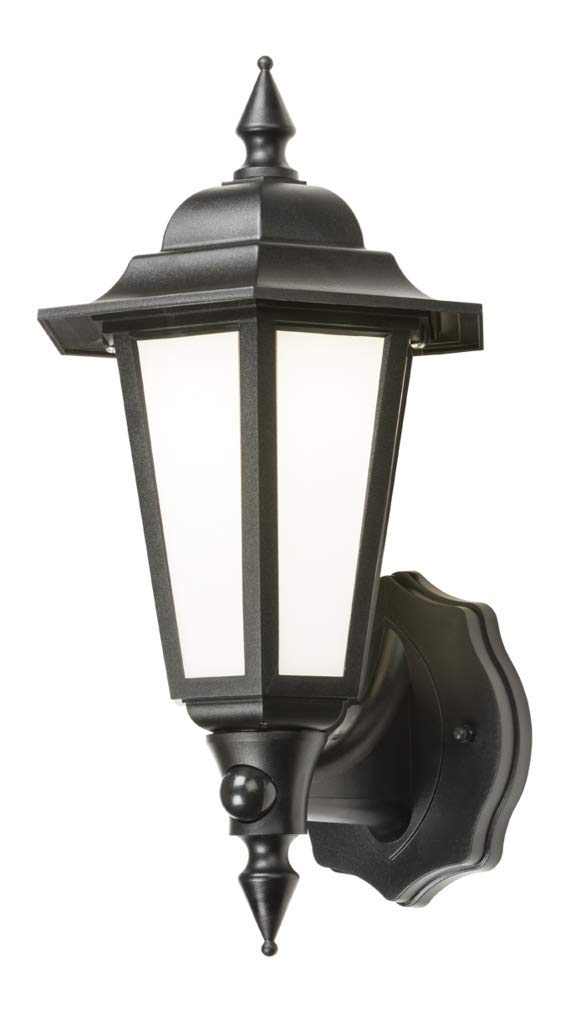 Knightsbridge 230V IP54 LED Wall Lantern with PIR, Black