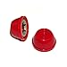 FR (2) Radio Flyer Replacement Bike/Trike Hub Caps, Red - 3/8