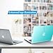IBENZER Compatible with Old Version MacBook Air 13 Inch Case (2010-2017 Release). Models: A1466 / A1369, Plastic Hard Shell Case with Keyboard Cover for Mac Air 13, Turquoise, A13TBL+1 N