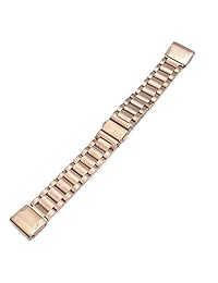 Correa de reloj Fenix 5S, YOOSIDE de 0.787 in, de acero inoxidable de fácil ajuste, de liberación rápida, para Garmin Fenix 5S 5S Plus, ajuste de muñeca de 4,7   8,2 pulgadas (metal oro rosa)