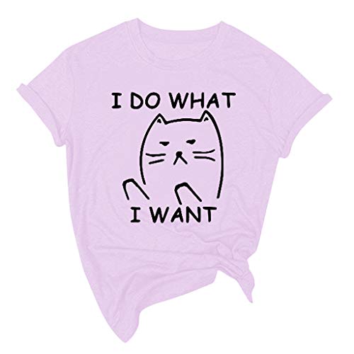 Lutos Women Girls Short Sleeve Funny Graphic Shirts Simple Letter Print Holiday T Shirts Tops