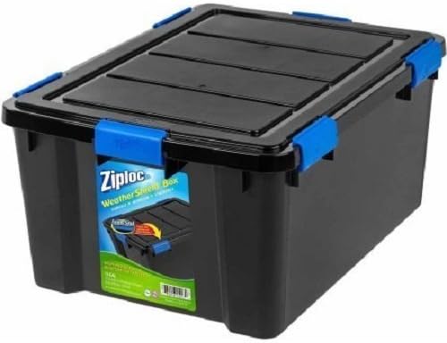 Ziploc Black WeatherShield Storage Box, Large (1)