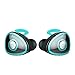 True Wireless Stereo Earphones,Lesoom Mini Invisible Truly Wireless Bluetooth V4.1 Surround Sound Earbuds Headhone Noise Cancelling In-Ear Headset With Microphone For iPhone Samsung Android IOS (Blue)