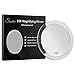 SANTOO 10X Magnifying Mirror with 3 Mounting Suction Cups Use for Precise Makeup - Eyebrows/Tweezing - Blackhead/Blemish Removal - Bathroom/Travel Makeup Mirror - 6 Inch Round (10x Magnified)