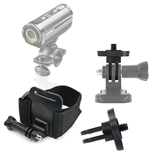 DURAGADGET Adjustable Wrist Strap Mount - Compatible with Hyundai ACT-V-10001 Speed Cam FHD | MC 2020 Action Cam & Screen Lens FHD