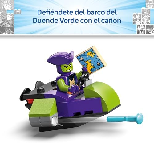| Marvel Barco Pirata del Equipo Spidey - Juego de Superhéroe - Maquetas de Barcos de Juguete con 4 Minifiguras - Regalo para Niños de 4+ Años y Fans de Spidey y Su Superequipo - 11208