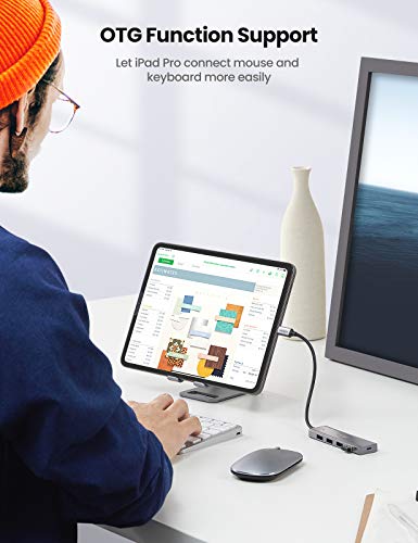 UGREEN USB C Hub, Slim Type C to 4 Port USB 3.0 Adapter, 5Gbps High-Speed Splitter Compatible with Thunderbolt 3 Macbook Pro iPad Pro Air XPS HP Envy Galaxy S22 and More - Image 5