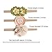 6Pcs Baby Nylon Headbands Boutique Nylon Bows Hairbands with Hand Sewing Beads Flower Baby Flower Headbands Hair Accessories for Newborns Infants Toddlers