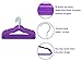 TQVAI 50 Pack Kid Velvet Clothes Hangers Non Slip Space Saver, Purple