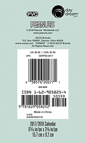 Peanuts Pocket Planner 2 Year 2017 Import It All