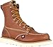 Thorogood American Heritage 8” Moc Toe Work Boots for Men Made with Full-Grain Leather, Soft Toe, Slip-Resistant Wedge Outsole and Comfort Footbed; EH Rated, Tobacco Oil-Tanned - 12 2E US
