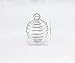 yueton 50pcs Spring Bead Cages Pendants 15x14mm, Fits Diameter 1/2 Inch Jewelry Beads (Silver)