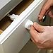 QDOS SureCatch Adhesive Magnetic Cabinet Lock | 4 Locks + 1 Key | White - Perfect Installation the FIRST time - No Removing Drawers! No Drilling! No Tools Required! Only for Standard Framed Cabinets