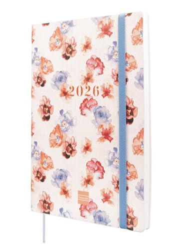 Finocam – Dotted 16-Month Planner 2025-2026 Horizontal Week View September 2025 – December 2026 (16-Month) Bloom International